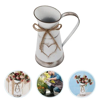 Чайник, металлический цветочный горшок, винтажный декор для дома, Ковшовая композиция, железная ваза